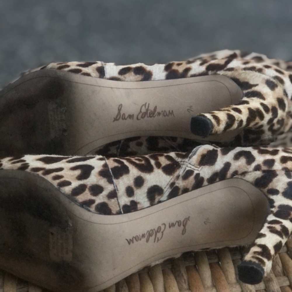Sam Edelman Animal Print Boots - Picture 3 of 4